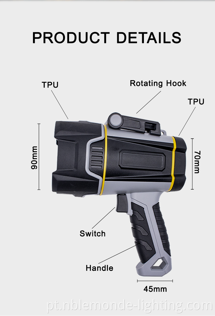 dynamo rechargeable led flashlight